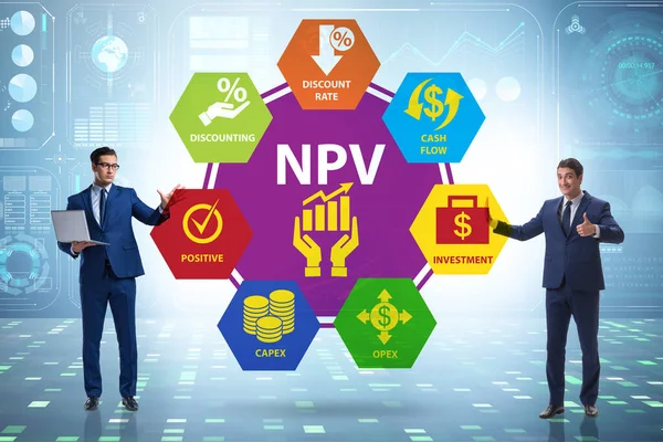 NPVの概念- Net Present Value — ストック写真