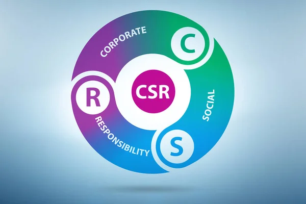 CSR - 기업의 사회적 책임 개념 — 스톡 사진