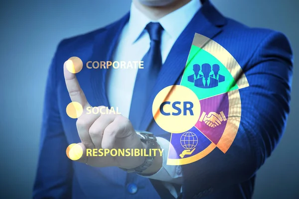 Concepto de RSE - Responsabilidad social de las empresas con el mundo empresarial —  Fotos de Stock