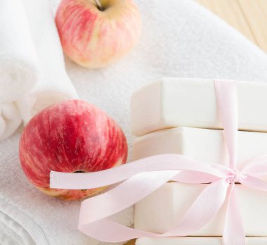 Aromatik sabunlu sağlıklı yaşam tarzı kavramı