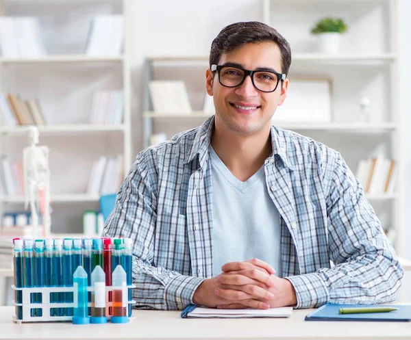 Medical student sitting at the lecture in university — Stock Photo, Image