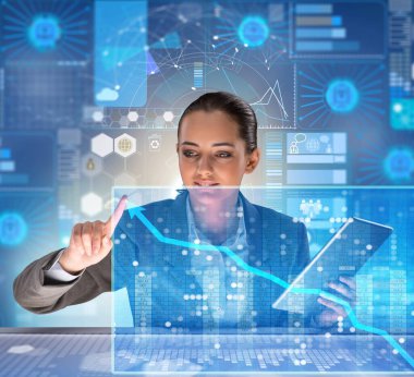 Fütürist Ticaret Konsepti İşadamı