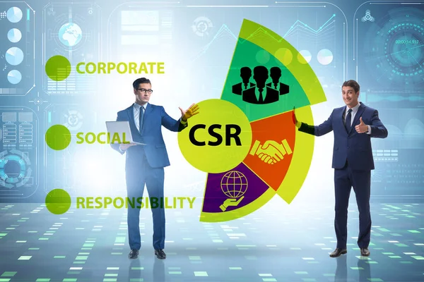 CSR 의 개념 - 사무 업무와 관련된 기업의 사회적 책임 — 스톡 사진