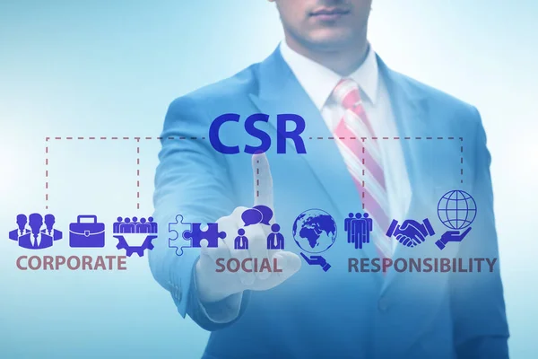 CSR 의 개념 - 사무 업무와 관련된 기업의 사회적 책임 — 스톡 사진