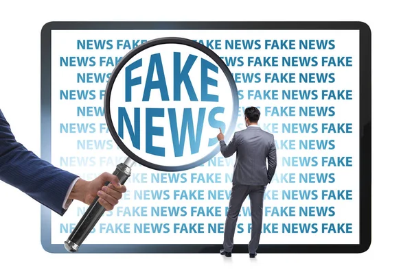 Fake-News-Konzept im Konzept der Informationsmanipulation — Stockfoto