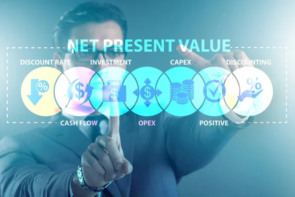 Concept of NPV - Net Present Value — Stock Photo, Image