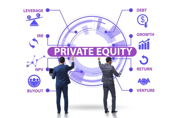 Businessman in private equity concept — Stock Photo, Image