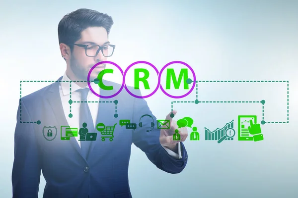 CRM 기업과의 관계 관리 개념 — 스톡 사진