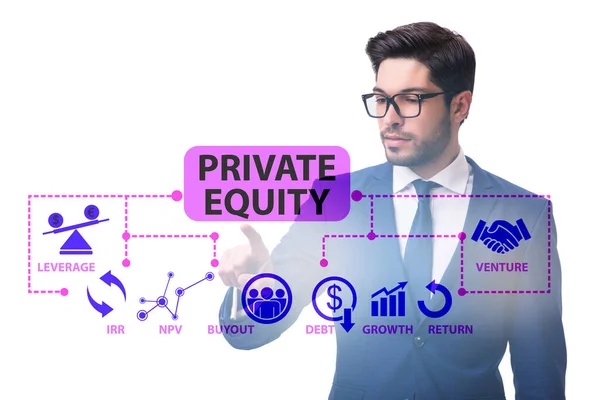 Bedrijfsconcept voor private equity-investeringen — Stockfoto