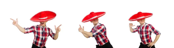 Drôle mexicain avec sombrero dans le concept — Photo