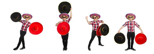 Mexicano engraçado com sombrero em conceito — Fotografia de Stock