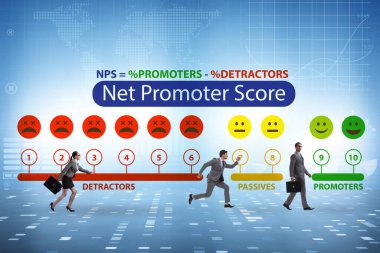 Net Promoter, iş adamlarıyla NPS konsepti