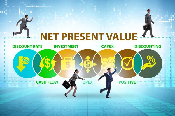 NPVの概念- Net Present Value — ストック写真