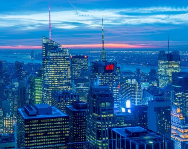 New York - 20 ARALIK 2013: Aşağı Manhattan 'ın Görünümü