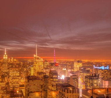 New York - 20 ARALIK 2013: Aşağı Manhattan 'ın Görünümü