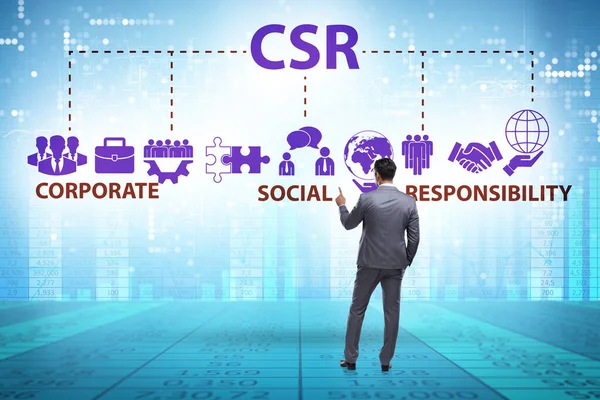 CSRの考え方-事業活動における企業の社会的責任 — ストック写真
