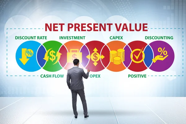 NPVの概念- Net Present Value — ストック写真