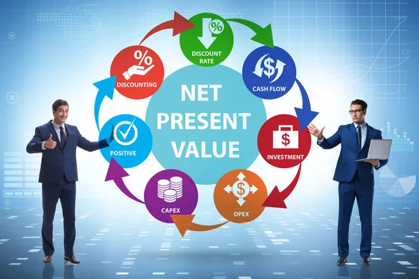 NPVの概念- Net Present Value — ストック写真