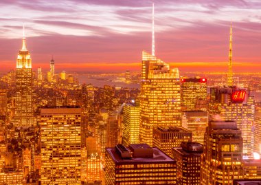 New York - 20 ARALIK 2013: Aşağı Manhattan 'ın Görünümü