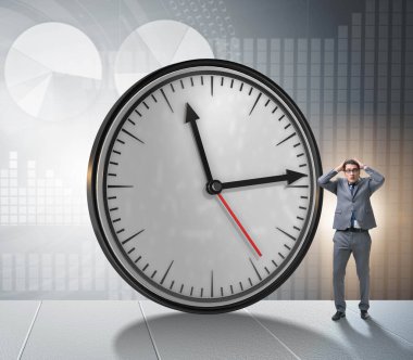 Zaman yönetimi kavramında iş adamı