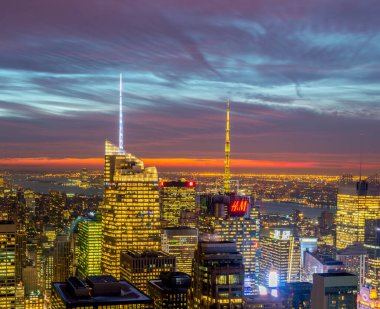 New York - 20 ARALIK 2013: Aşağı Manhattan 'ın Görünümü