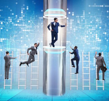 Hızlı ve hızlı terfi kavramında iş adamları