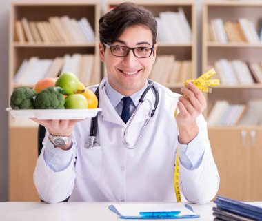 Meyve ve sebzelerle beslenme konsepti