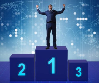 Yarışmada ilk alarak işadamı yerleştirin