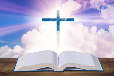 Haç ve İncil içeren dini kavram
