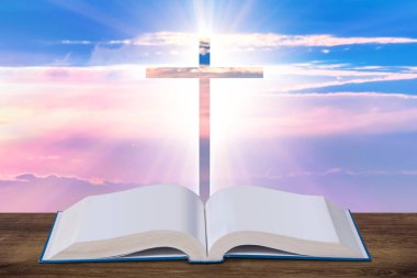 Haç ve İncil içeren dini kavram