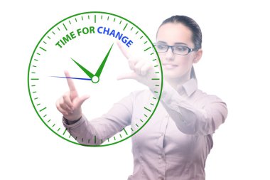 Concept of organisational change and transfomation with business clipart