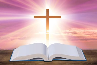 Haç ve İncil içeren dini kavram