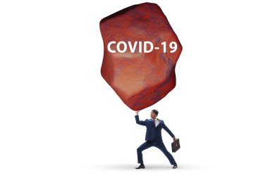 İş adamı covid salgınından muzdarip.