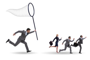 İş adamlarıyla kelle avcılığı ve koruma kavramı