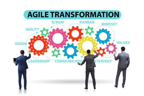 Concept van agile transformaion en reorganisatie — Stockfoto