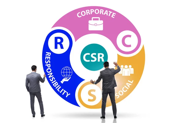 CSR 의 개념 - 사무 업무와 관련된 기업의 사회적 책임 — 스톡 사진