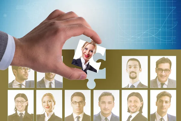 Concept of recruiting effective and efficient team — Stock Photo, Image