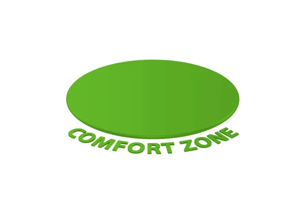 Illustration der Komfortzone — Stockfoto