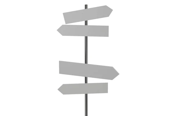 Kierunek drogi w koncepcji nawigacji - renderowanie 3d — Zdjęcie stockowe