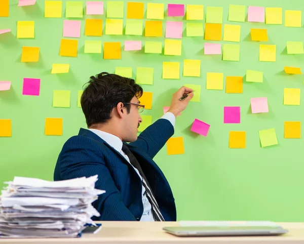 Geschäftsmann hat Probleme mit seinen Prioritäten — Stockfoto