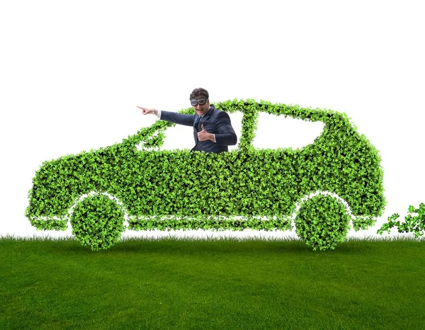 Έννοια των καθαρών καυσίμων και οικολογικά αυτοκίνητα — Φωτογραφία Αρχείου