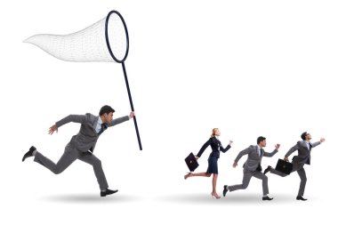 İş adamlarıyla kelle avcılığı ve koruma kavramı