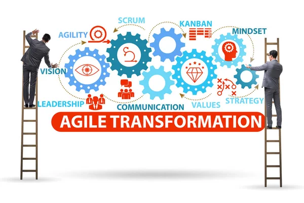 Concept van agile transformaion en reorganisatie — Stockfoto