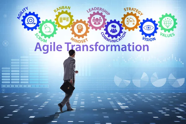 Concept van agile transformaion en reorganisatie — Stockfoto