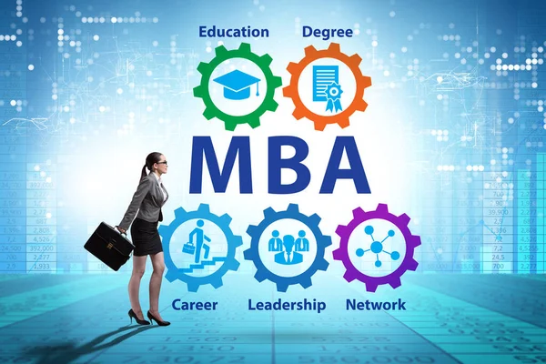 Master in bedrijfskunde MBA-concept — Stockfoto