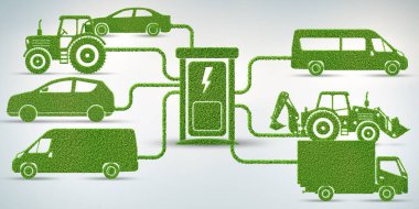 Elektrikli araçlar şarj istasyonu kavramı