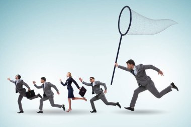 İş adamlarıyla kelle avcılığı ve koruma kavramı