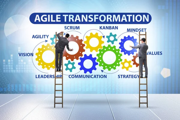 Concept van agile transformaion en reorganisatie — Stockfoto