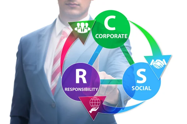 Concepto de RSE - Responsabilidad social de las empresas con el mundo empresarial —  Fotos de Stock