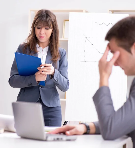 Business meeting with employees in the office — Stock Photo, Image